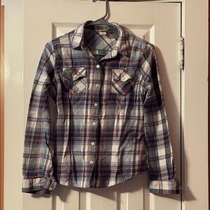 Plaid Button-Up Shirt